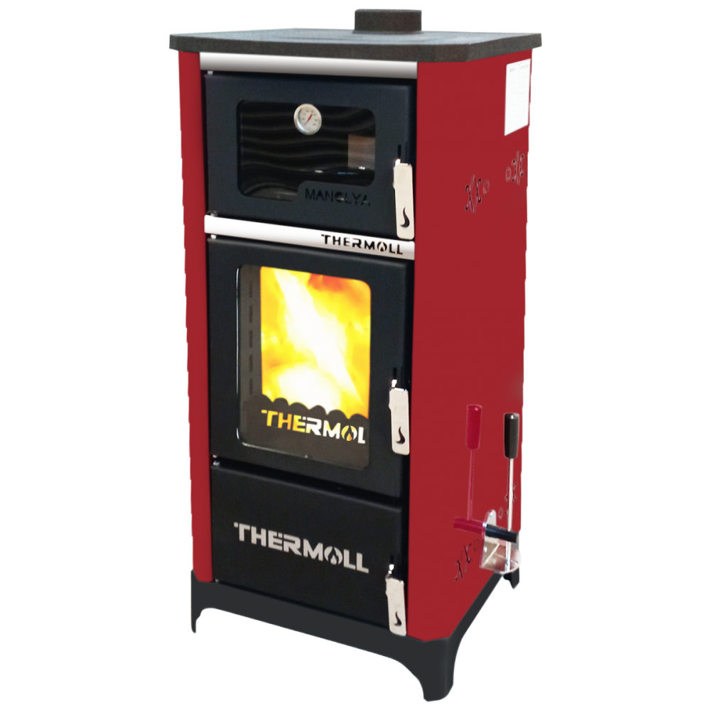 THERMOLL T-25 MANOLYA DİKEY ŞÖMİNE FIRINLI KALORİFER SOBASI