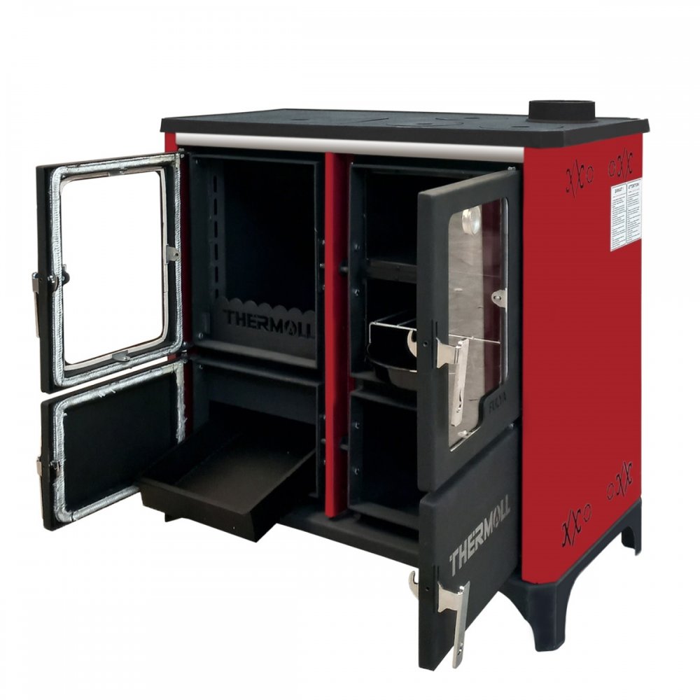 THERMALL T-25 FULYA YATAY ŞÖMİNE FIRINLI KALORİFER SOBASI