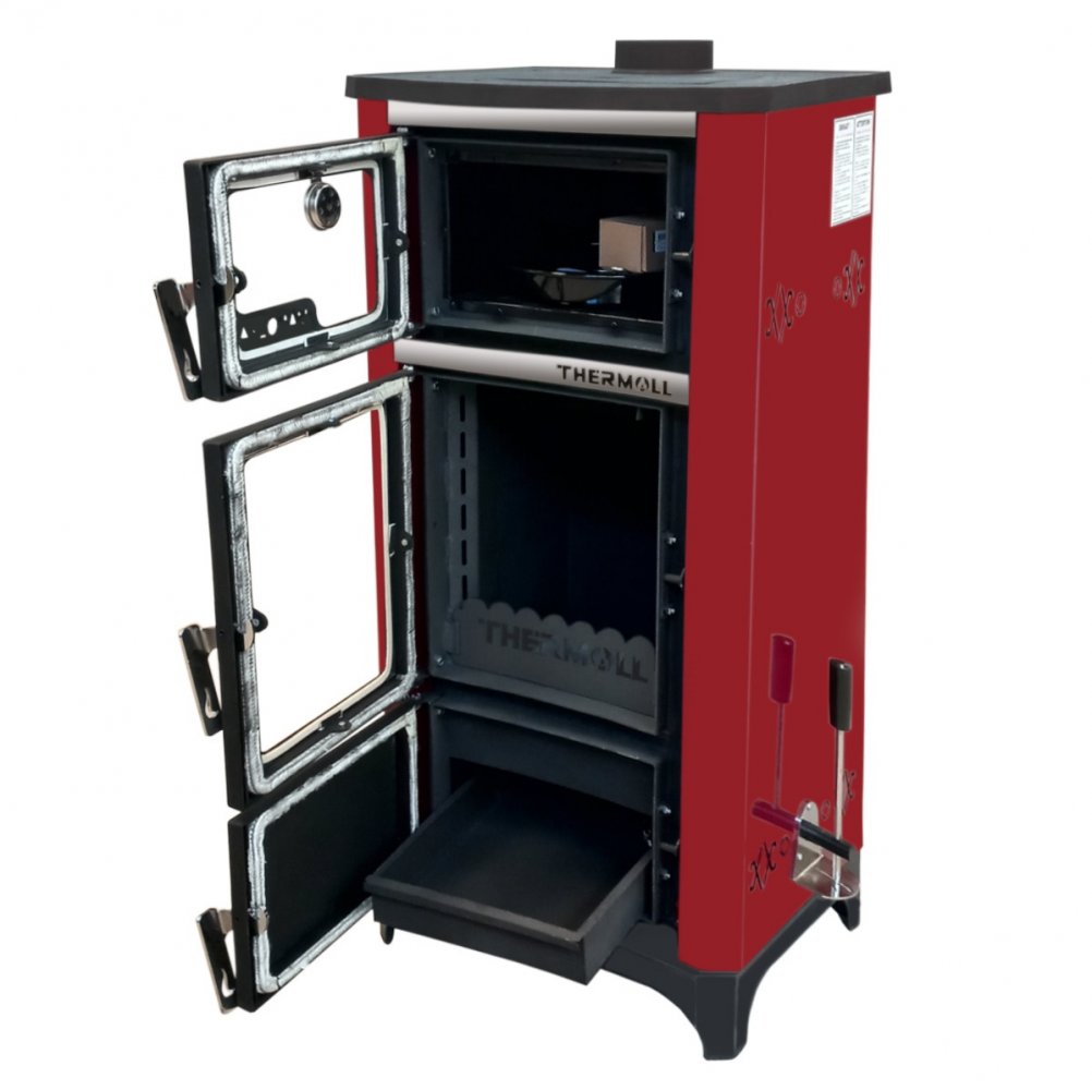 THERMALL T-25 MANOLYA DİKEY ŞÖMİNE FIRINLI KALORİFER SOBASI